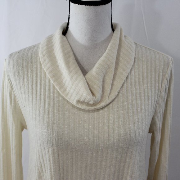 Style & Co Warm Ivory Cowl Neck Top NWT - Picture 5 of 5